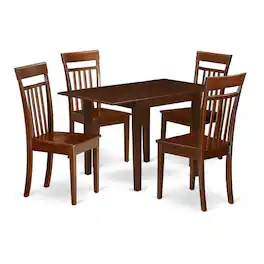 East West Furniture - Dining Room Set Mahogany - Brown