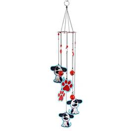 Spoontiques - Puppy Dog and Paw Prints Metal Wind Chime Outdoor Garden Décor Backyard and Patio Decoration 17 inch