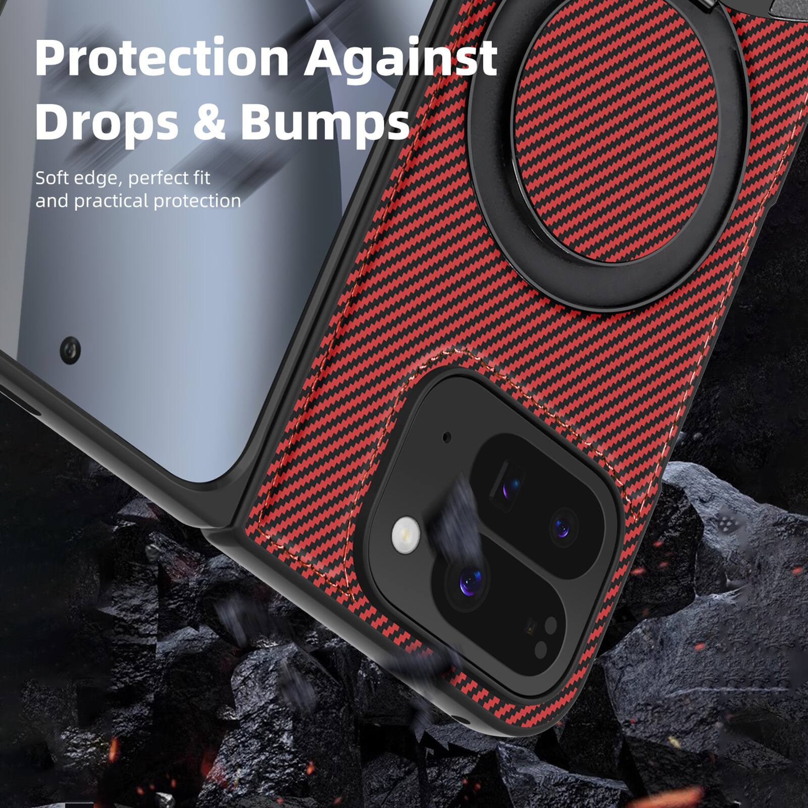 Protection Against Drops & Bumps  
Soft edge, perfect fit and practical protection