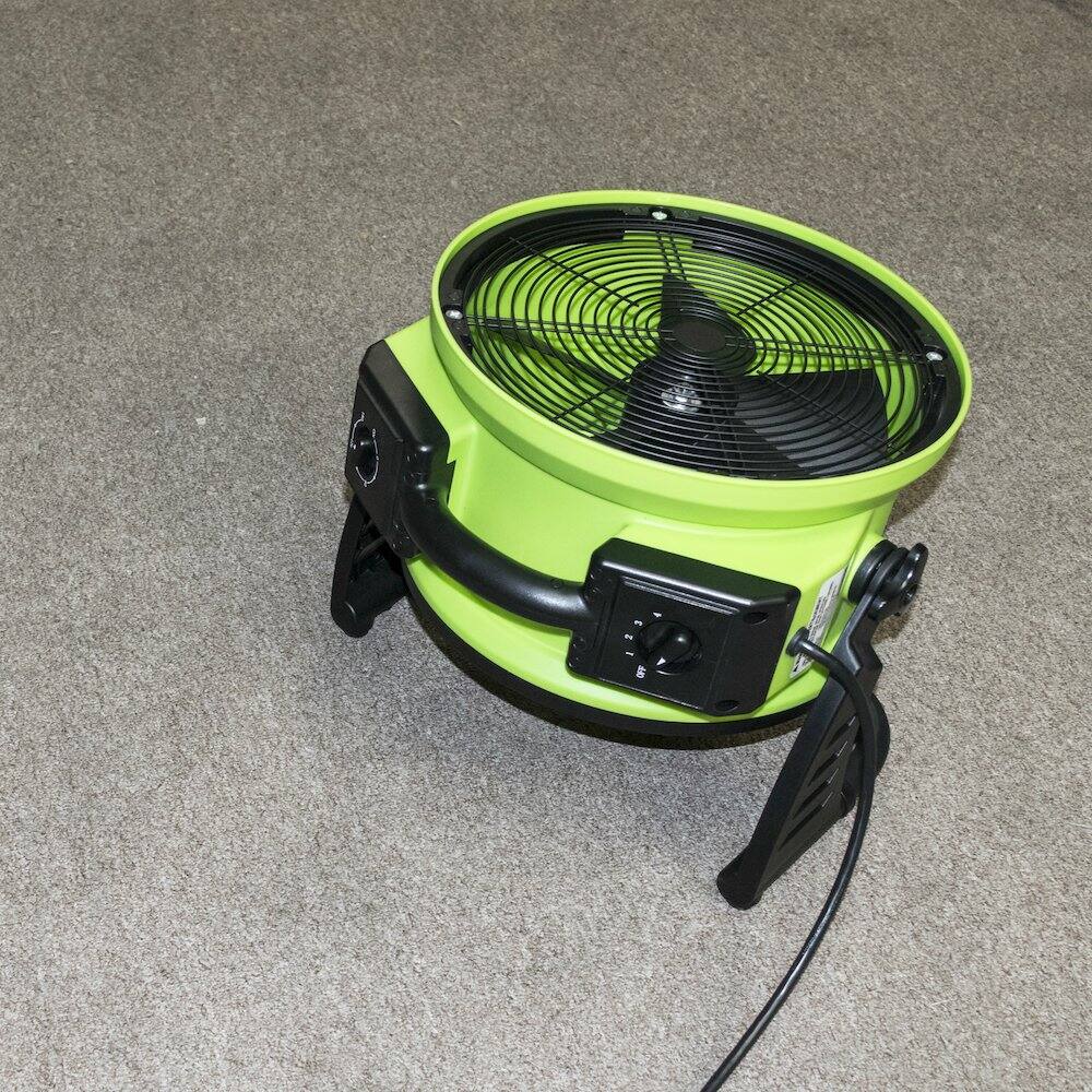 Alt View 6. XPOWER - 1300 CFM 4 Speed Portable 13" Professional Grade Air Circulator Utility Fan - Green.