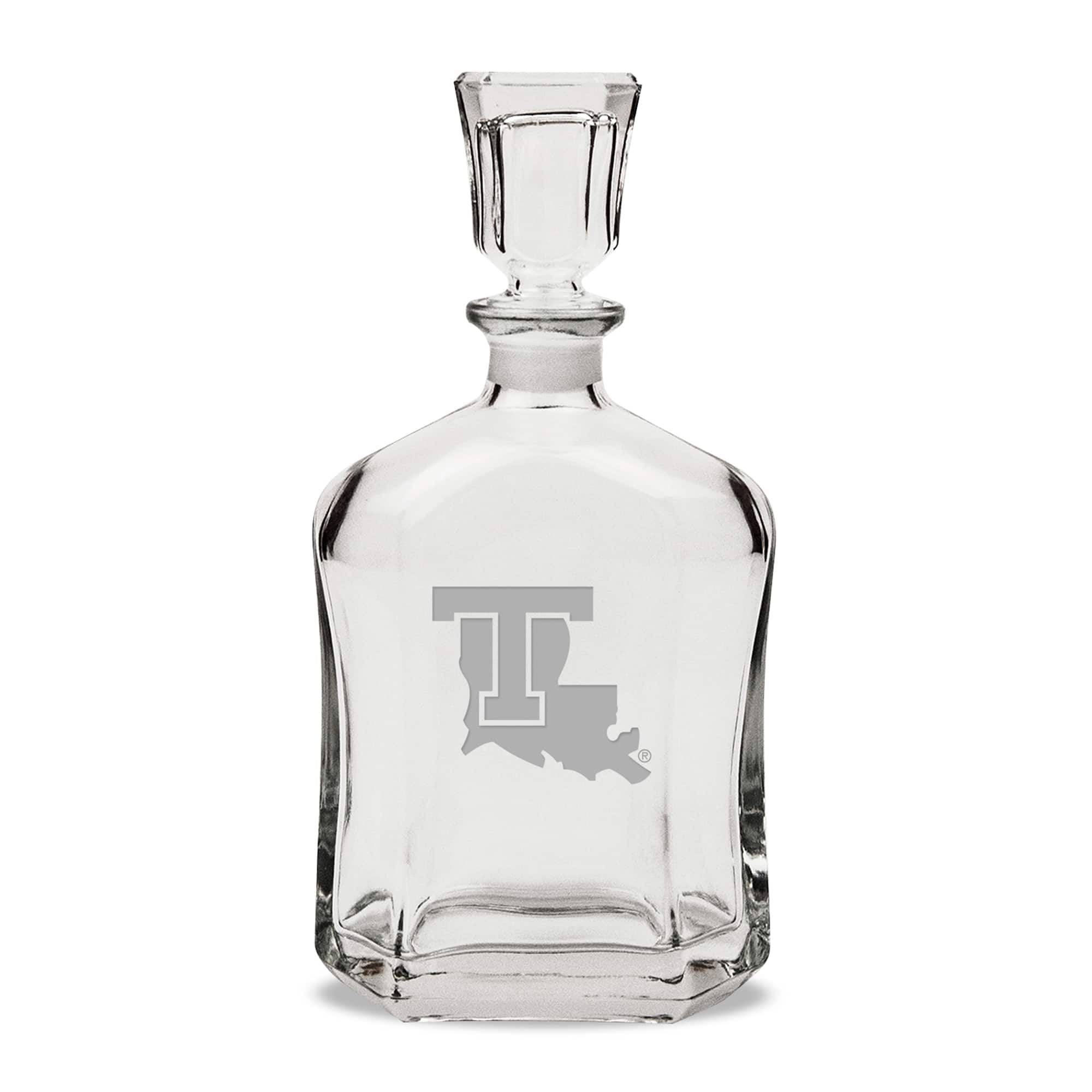 Jardine - Louisiana Tech Bulldogs 23.75oz. Crystal Whisky Decanter - Multicolor
