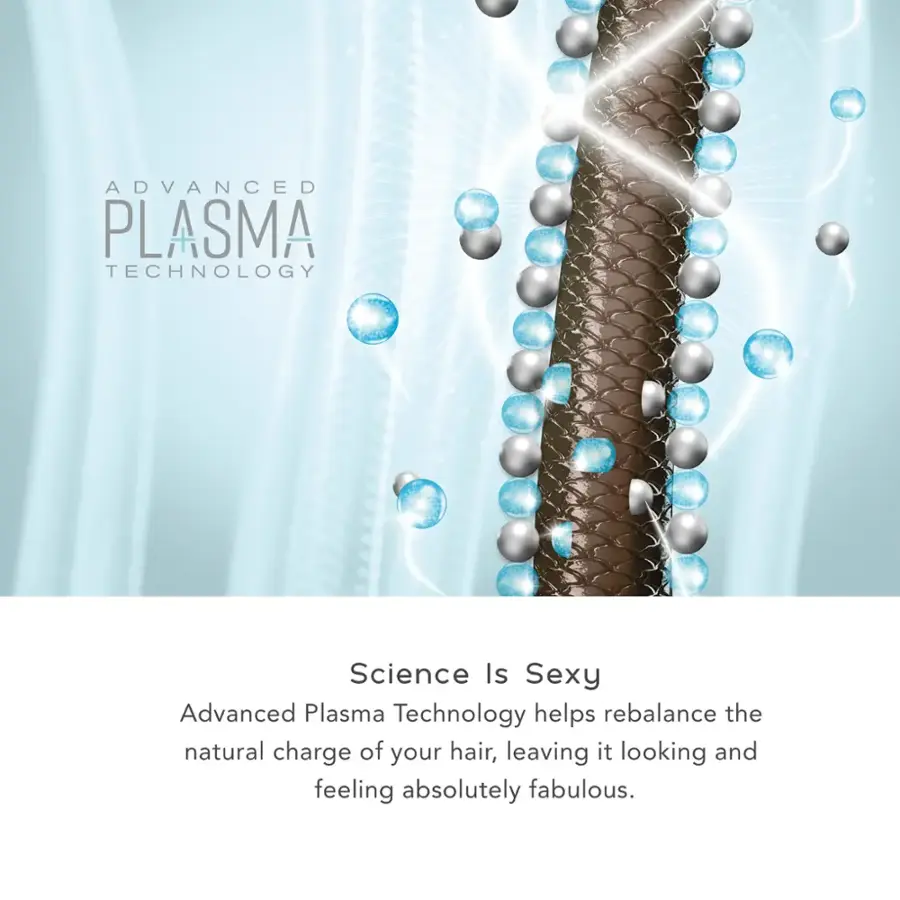 Science Is Sexy: Advanced Plasma Technology helps rebalance the natural charge of your hair, leaving it looking and feeling absolutely fabulous.