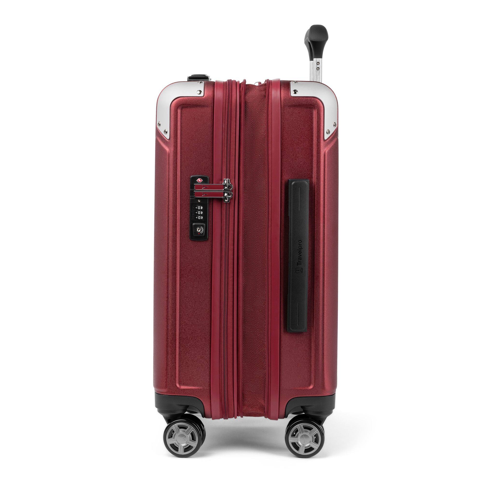 Alt View 5. Travelpro - Travelpro Platinum Elite Hardside Expandable 21" Carry On Spinner Luggage - Daring Red.