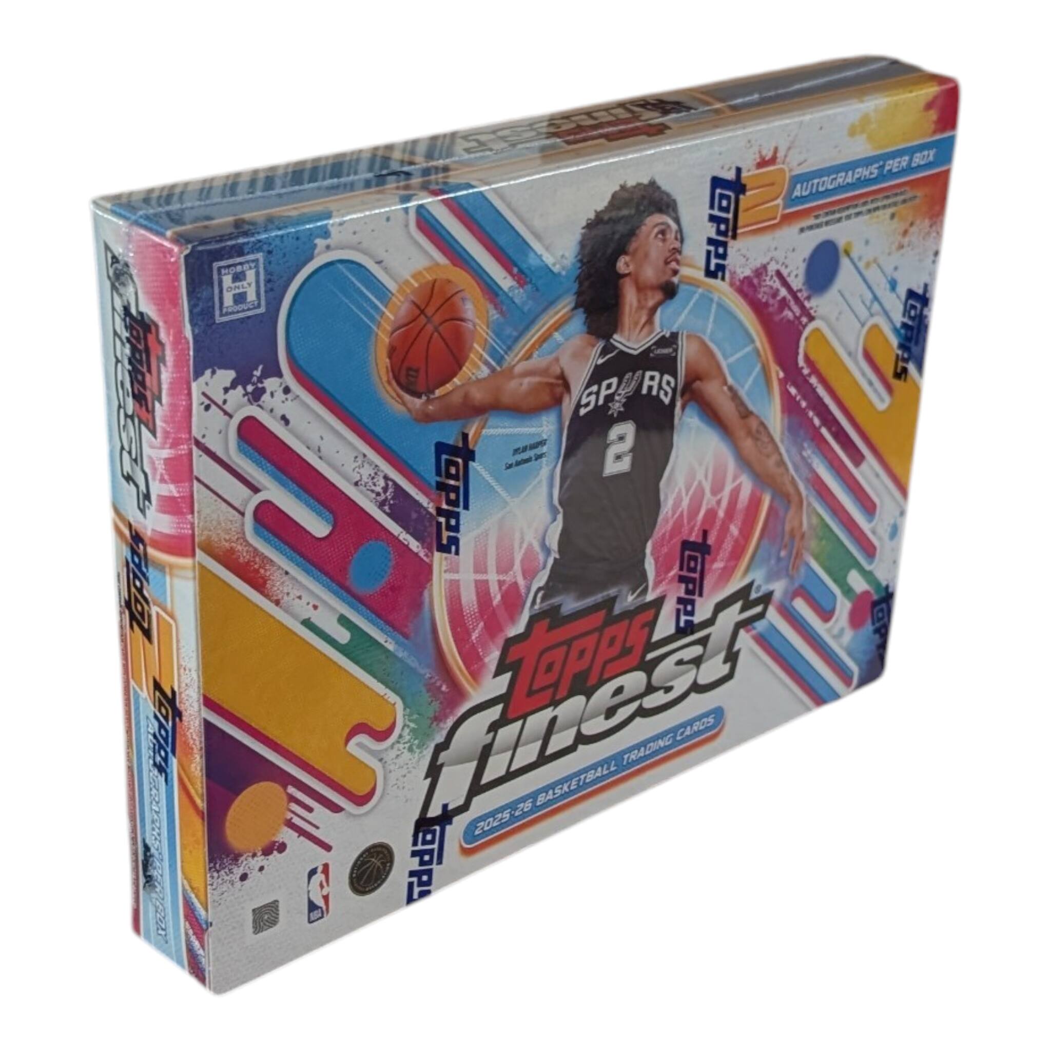 Topps Finest Basketball Trading Cards  
2025-26  
Autographs Per Box  
Topps  
Spurs  
2
