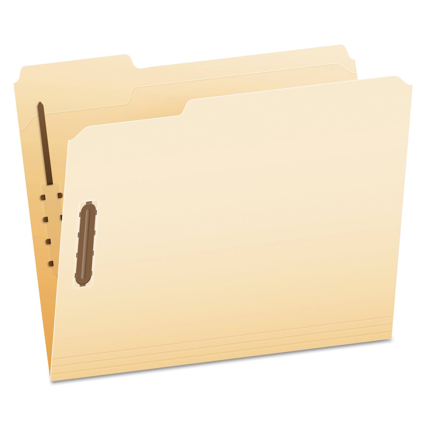 Tops Business Forms - Manila Fastener Folders, 1/3-Cut Tabs, 2 Fasteners, Letter Size, Manila Exterior, 50/Box