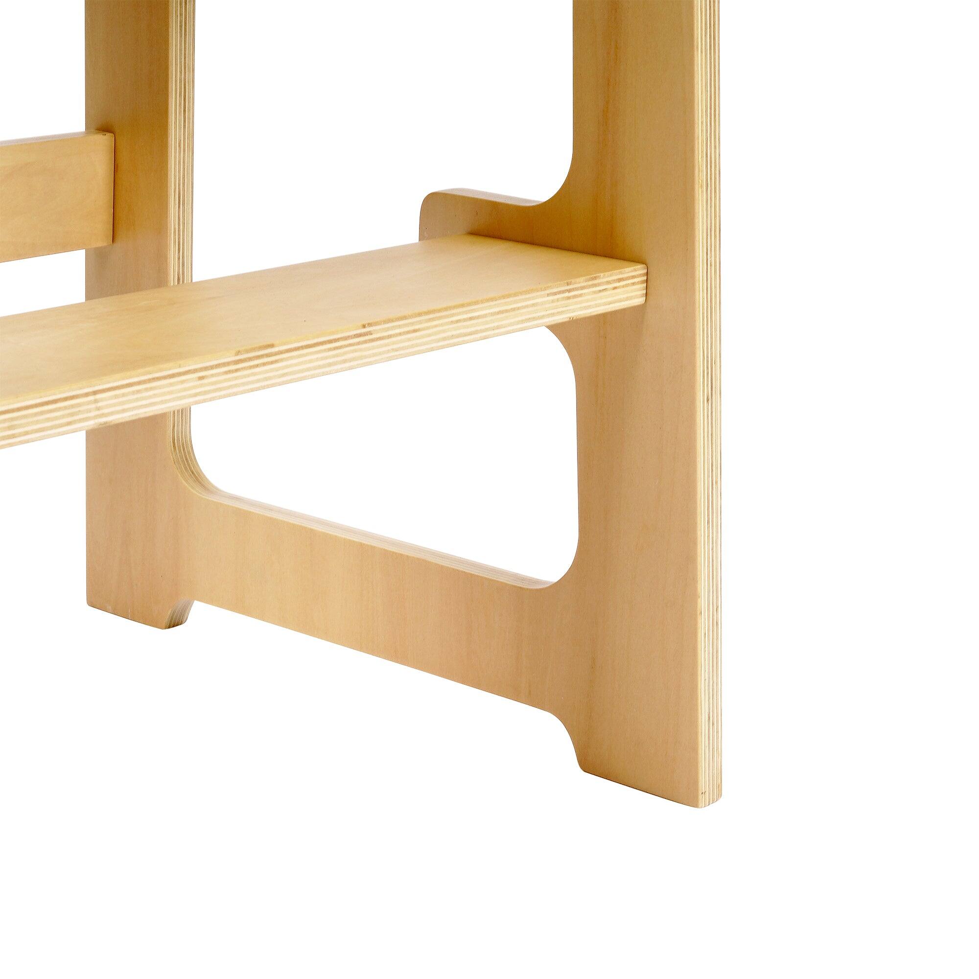 Alt View 4. Vecelo - Foldable Baby Climbing Toy Wooden Montessori Climbing Frame With Drawing Board.