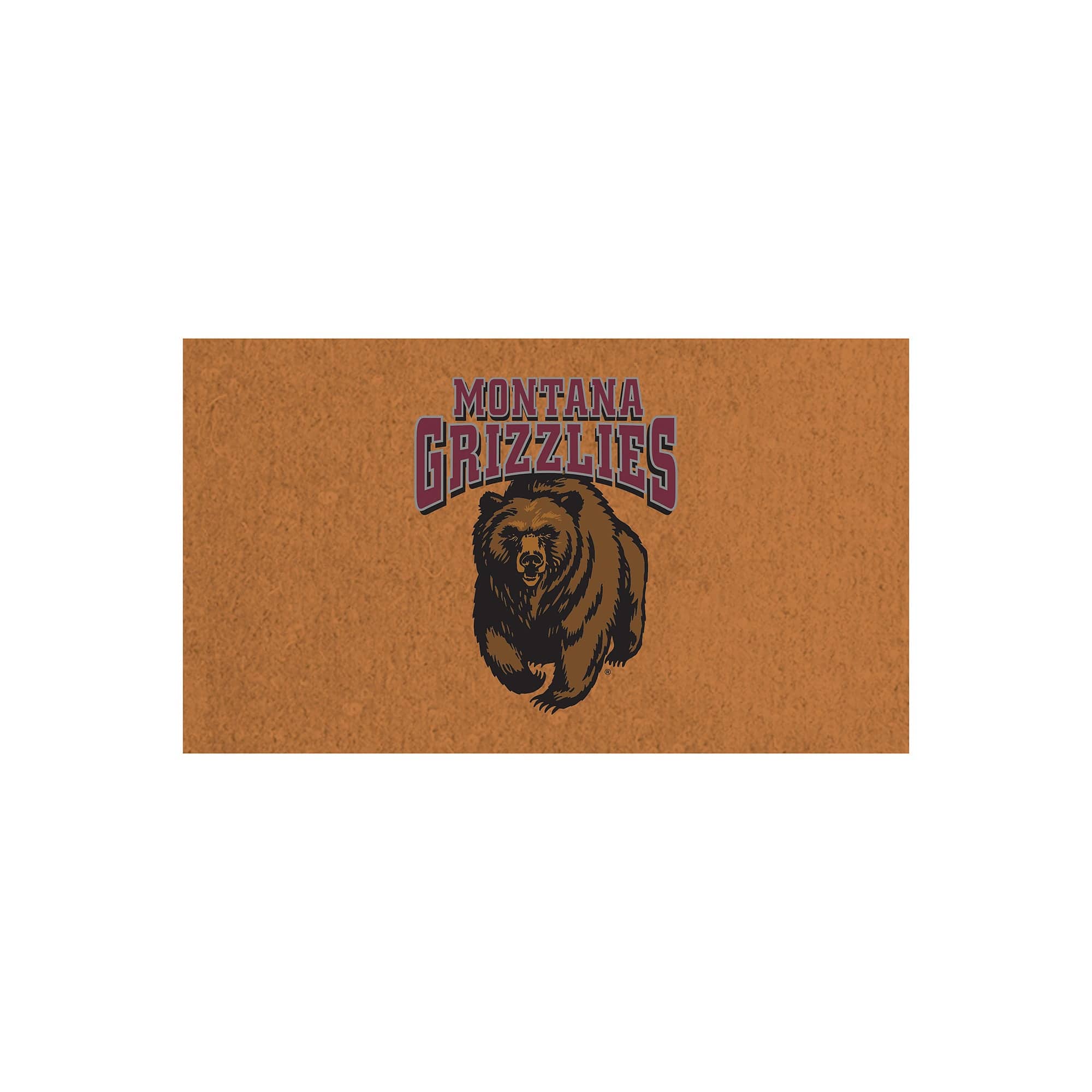 Evergreen Enterprises - Montana Grizzlies 28" x 16" Team Logo Outdoor Coir Mat - Multicolor