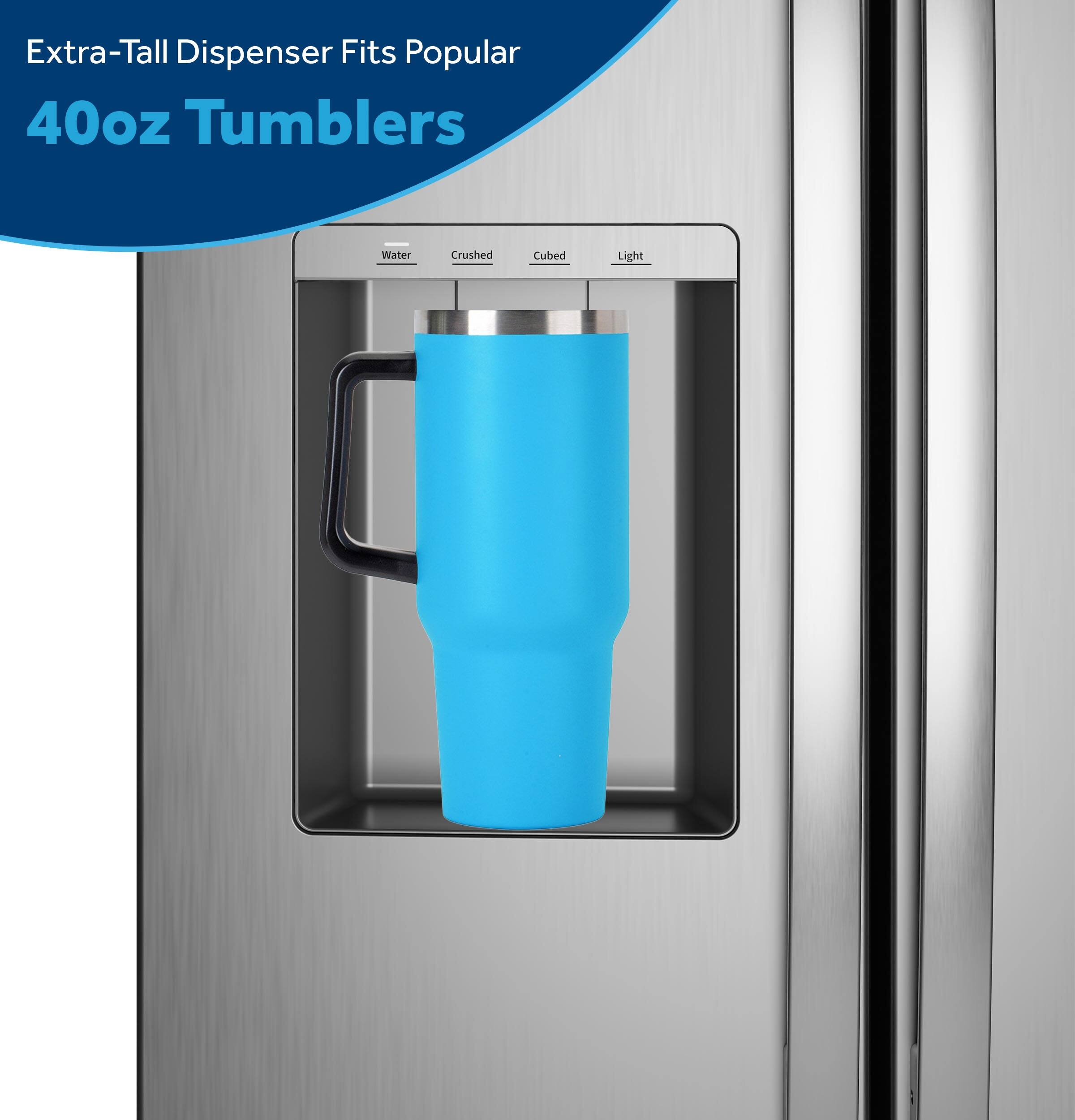 Extra-Tall Dispenser Fits Popular 40oz Tumblers

Water Crushed Cubed Light