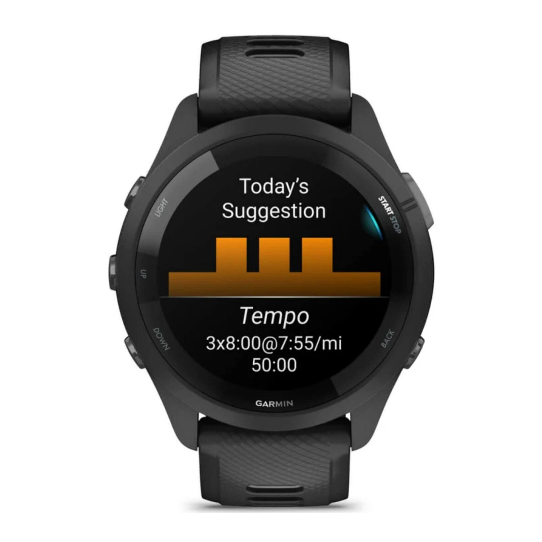 Garmin Forerunner 265 GPS Running Smartwatch (Black) with