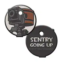 Crowded Coop - Team Fortress 2 Sentry Keycap Key Cover - Black