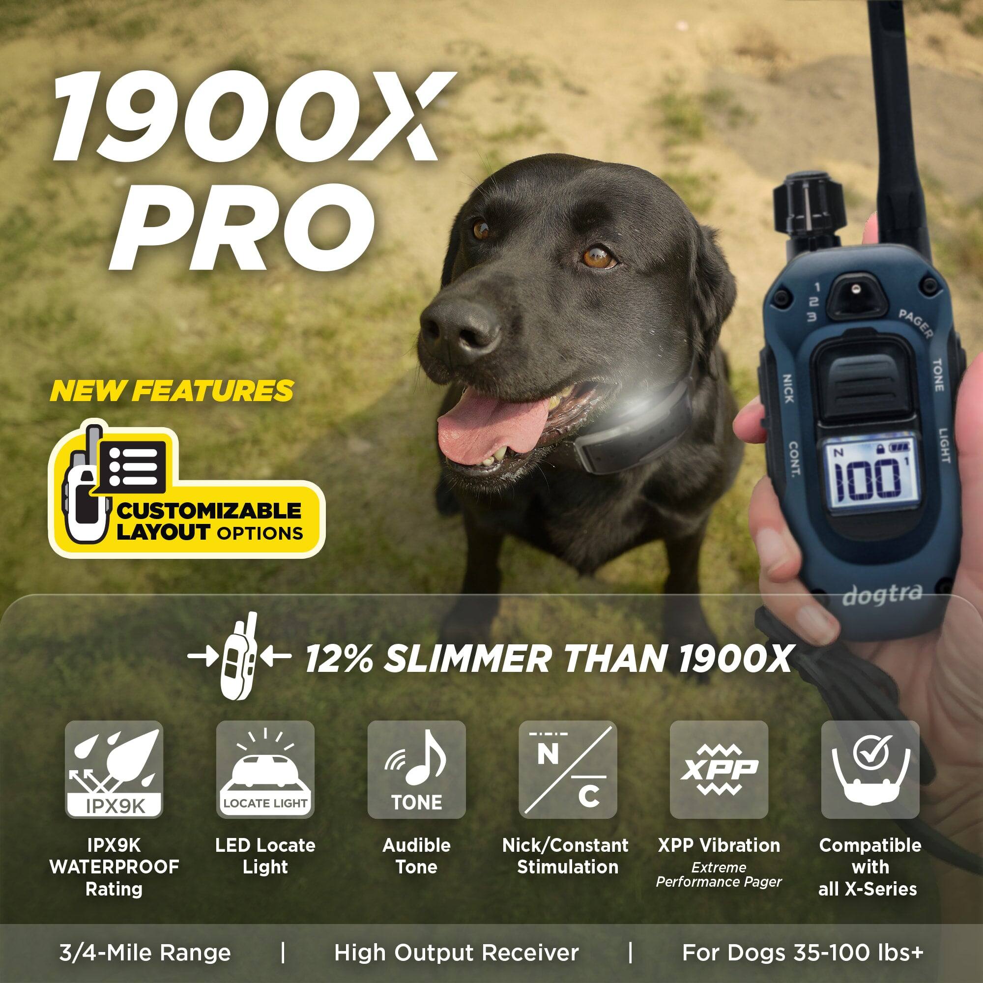 Dogtra 1900X PRO E Collar with Remote New Edition 3 Layout Modes 100 ...