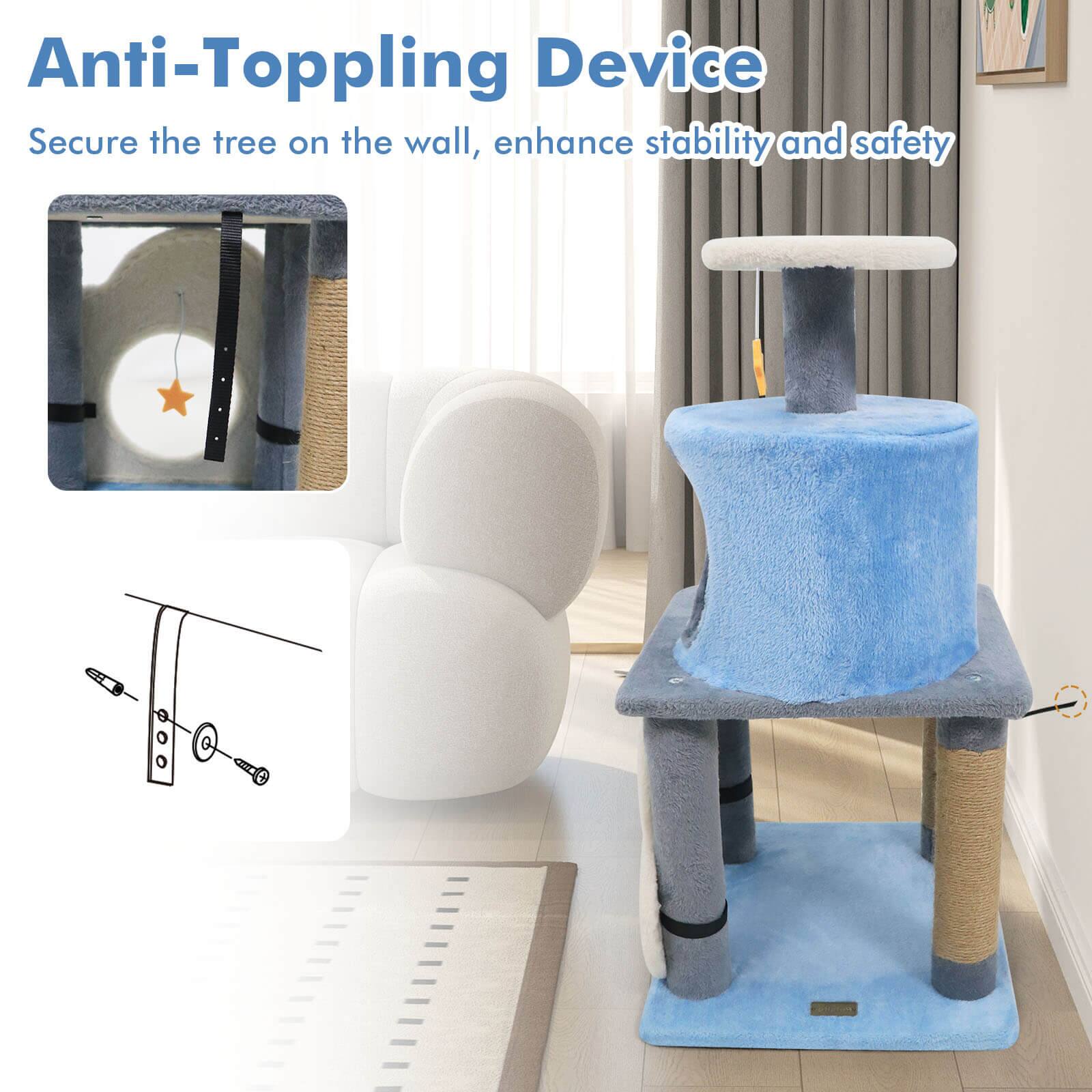 Anti-Toppling Device  
Secure the tree on the wall, enhance stability and safety