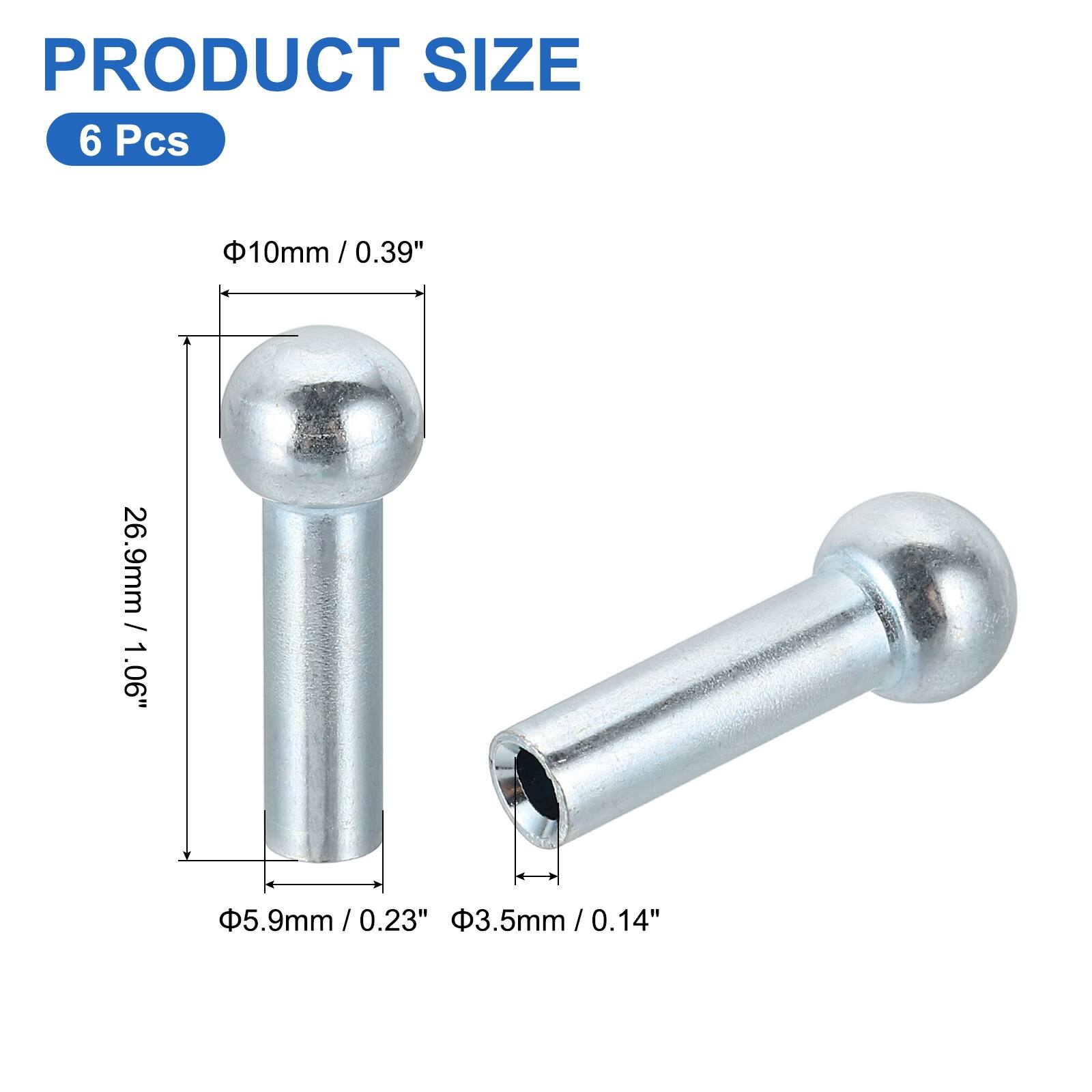 PRODUCT SIZE

6 Pcs

Φ10mm / 0.39"  
26.9mm / 1.06"  
Φ5.9mm / 0.23"  
Φ3.5mm / 0.14"