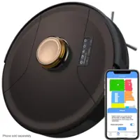 bObsweep - PetHair SLAM Wi-Fi Connected Robot Vacuum Cleaner, Austin - Espresso - Front_Zoom