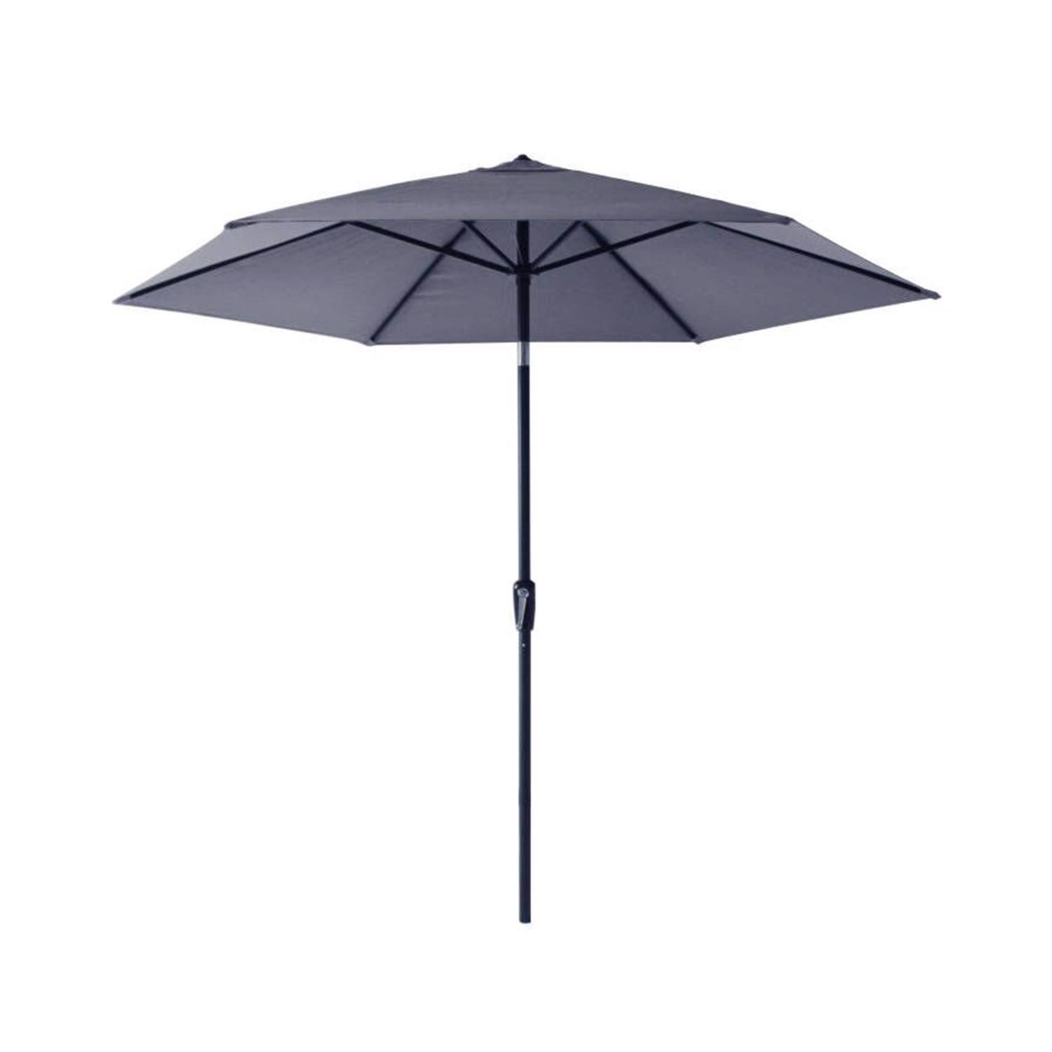 Front. Living Accents - Living Accents Davenport 9 ft. Tiltable Blue Patio Umbrella.