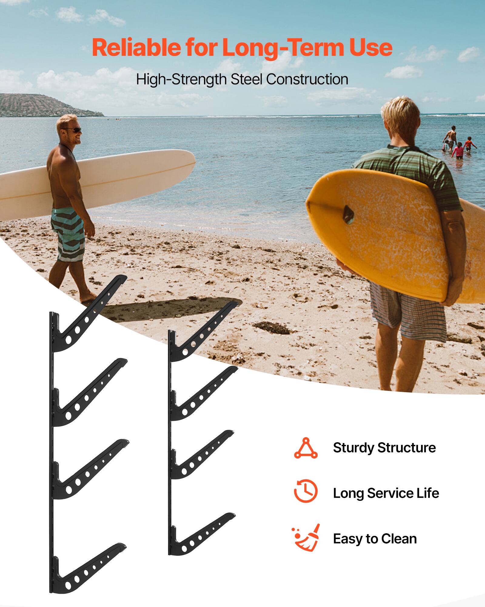 Reliable for Long-Term Use  
High-Strength Steel Construction  

- Sturdy Structure  
- Long Service Life  
- Easy to Clean