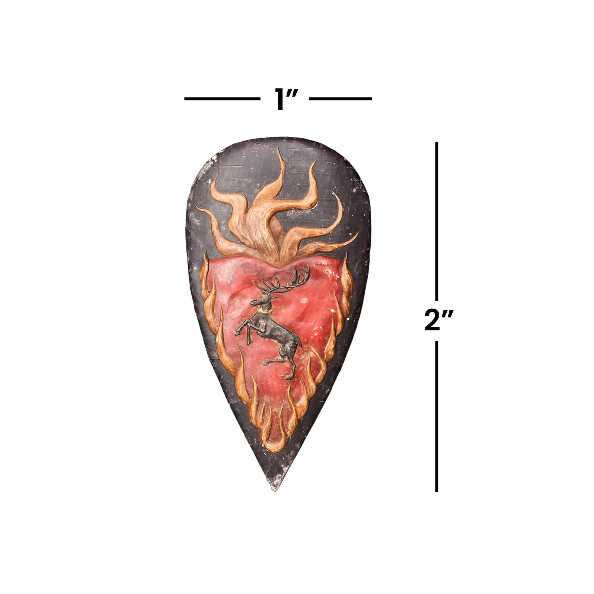 Alt View 2. Dark Horse Comics - Game Of Thrones Shield Metal Pin Stannis - Black.