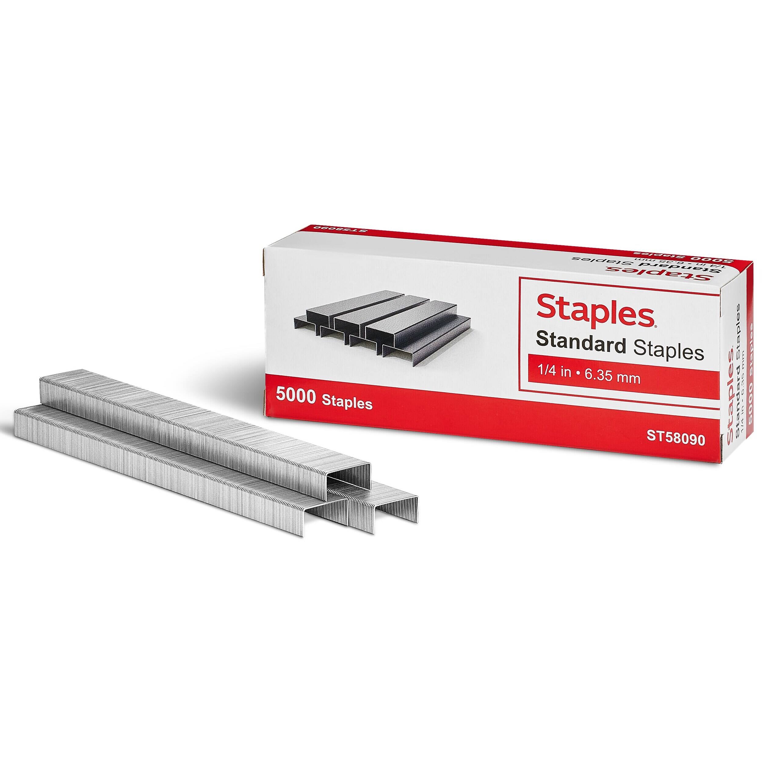 TRU RED Standard Staples, 1/4‑Inch Leg Length, 5000‑Count – Everyday ...