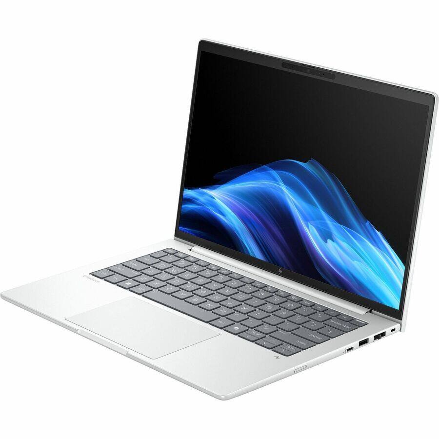 Alt View 2. HP - HP EliteBook 8 G1i 16" Touchscreen Notebook - WUXGA - 60 Hz - Intel Core Ultra 7 258V - 32 GB - 1 TB SSD - English - Glacier Silver Aluminum.
