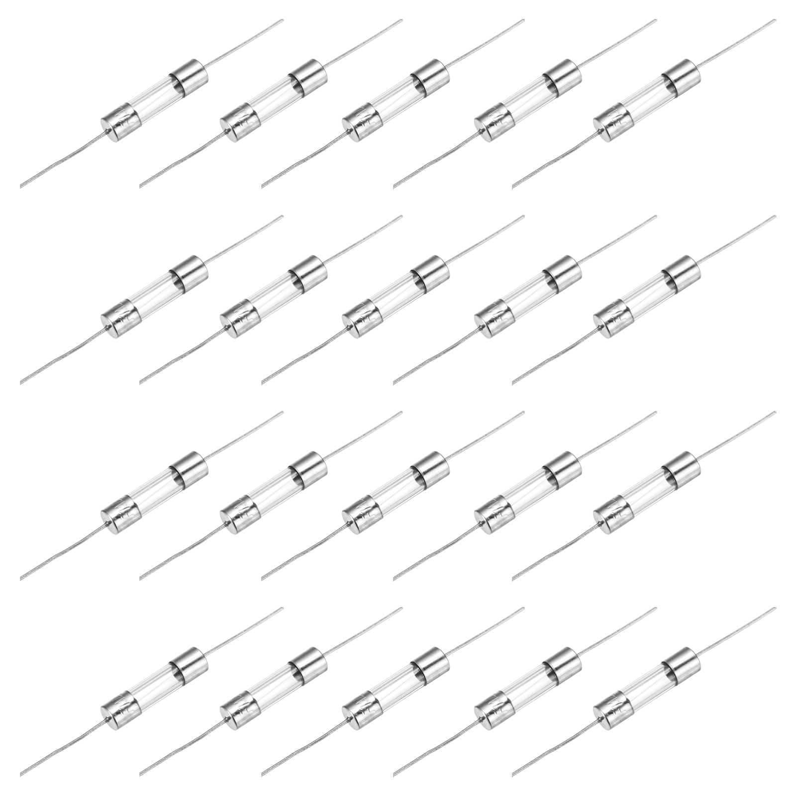 Unique Bargains - 20pcs Glass Tube Fuses, Axial-with Lead Wire 5x20mm 1A 250V for Replacing or Repairing Many Home Electronics (F1A) price history on PriceWatchPro