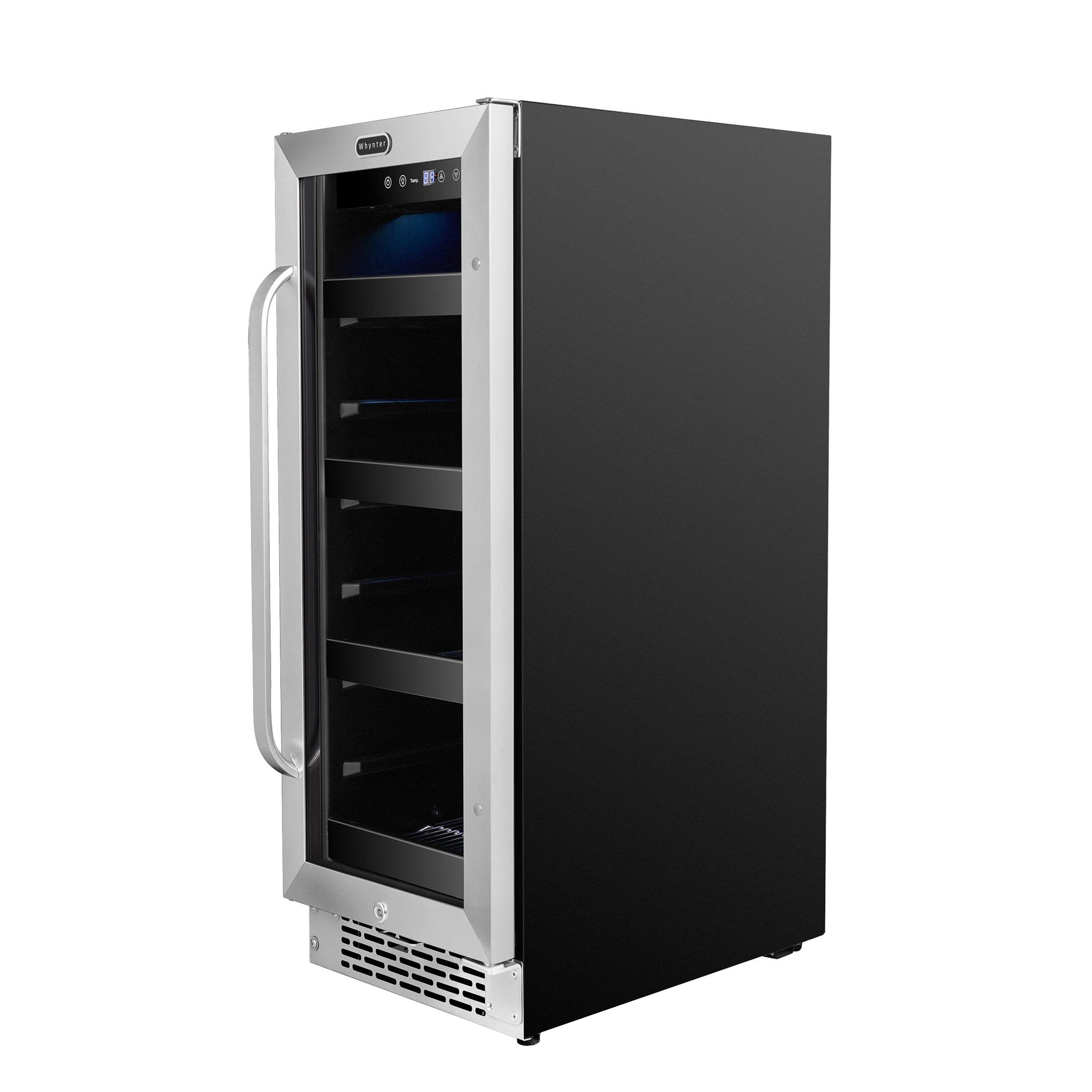 Left. Whynter - Whynter BBR-638SB 12 inch Built-In 60 Can Beverage Refrigerator - Stainless Steel.