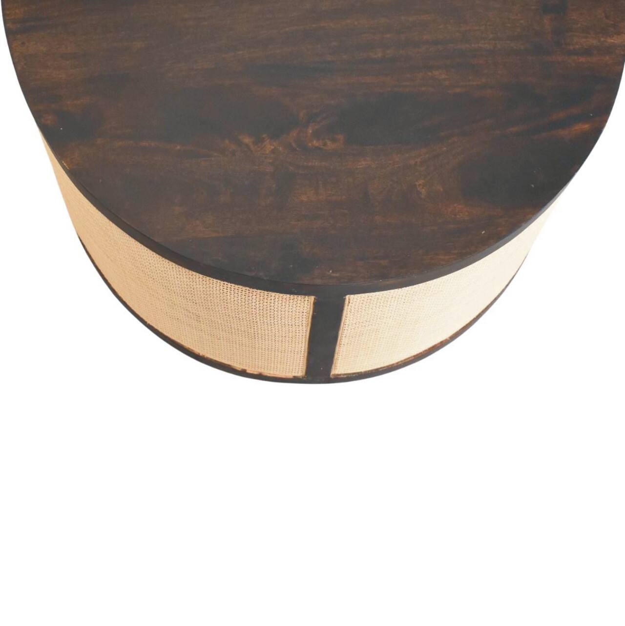Alt View 2. Artisan Furniture - Artisan Furniture Solid Wood Monaco Round Rattan Centerpiece - Brown.