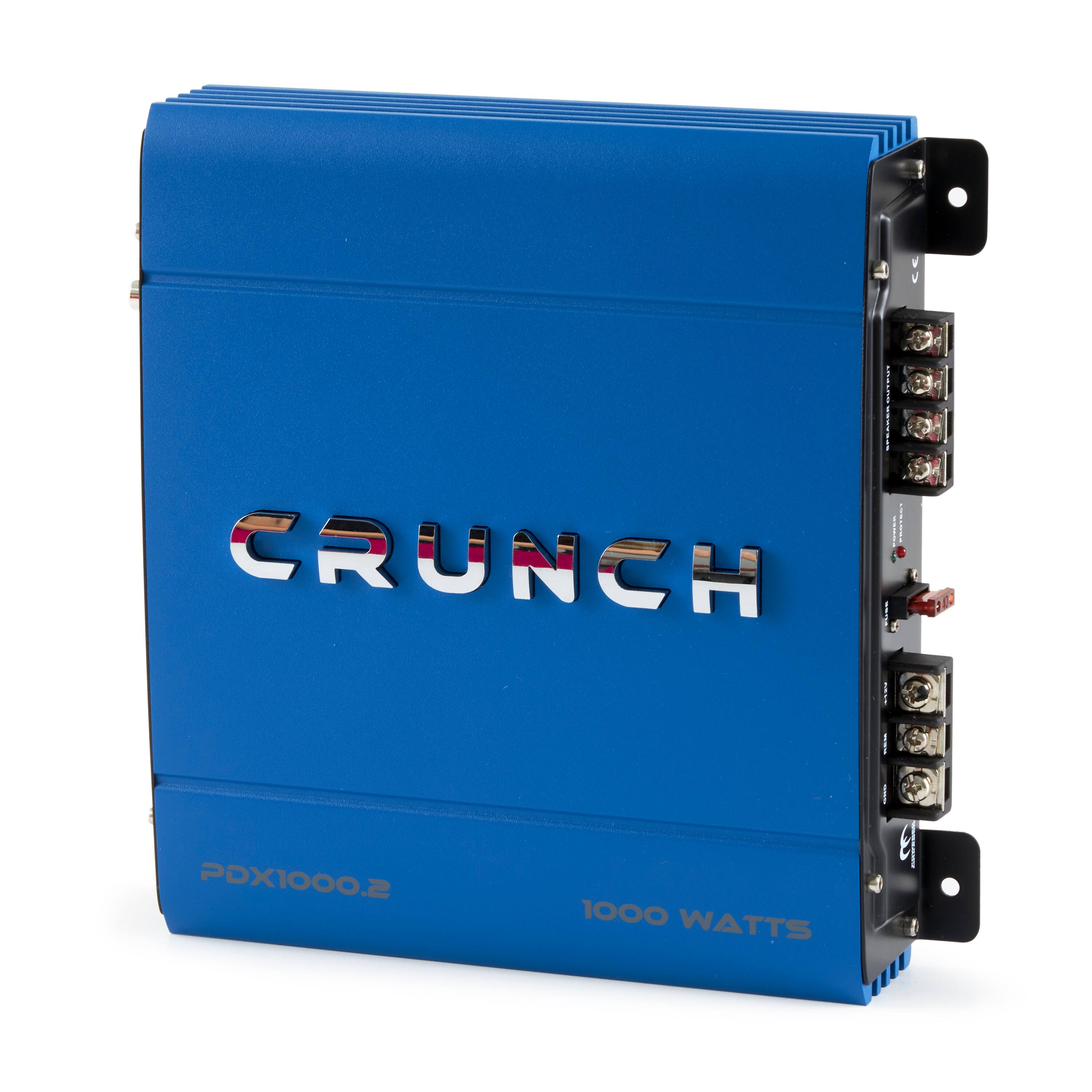 Crunch - PowerDriveX 1000 Watt 2 Channel Exclusive A/B Car Stereo Amplifier - Blue