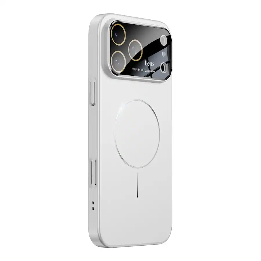 Aperture Shell Dteck Magnetic Plating Case for iPhone 17 with Glass Camera Lens ...