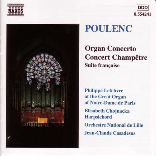 Elisabeth Chojnacka - Organ Concerto in G minor / Concert Champetre  - COMPACT DISCS