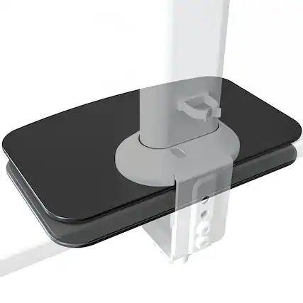 Front. Hirose Alice - Single Desk Monitor Arm Mount Stand Fit For 13 Inch To 32 Flat Curved Computer Screen With Swivel Height Adju - arm clamp.