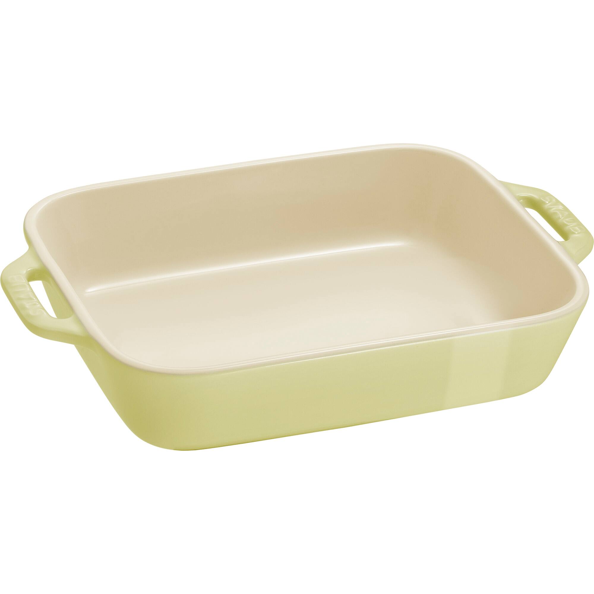 Alt View 2. Staub - Staub Ceramic 2-pc Rectangular Baking Dish Set - Macaron Pastel Green - Green.