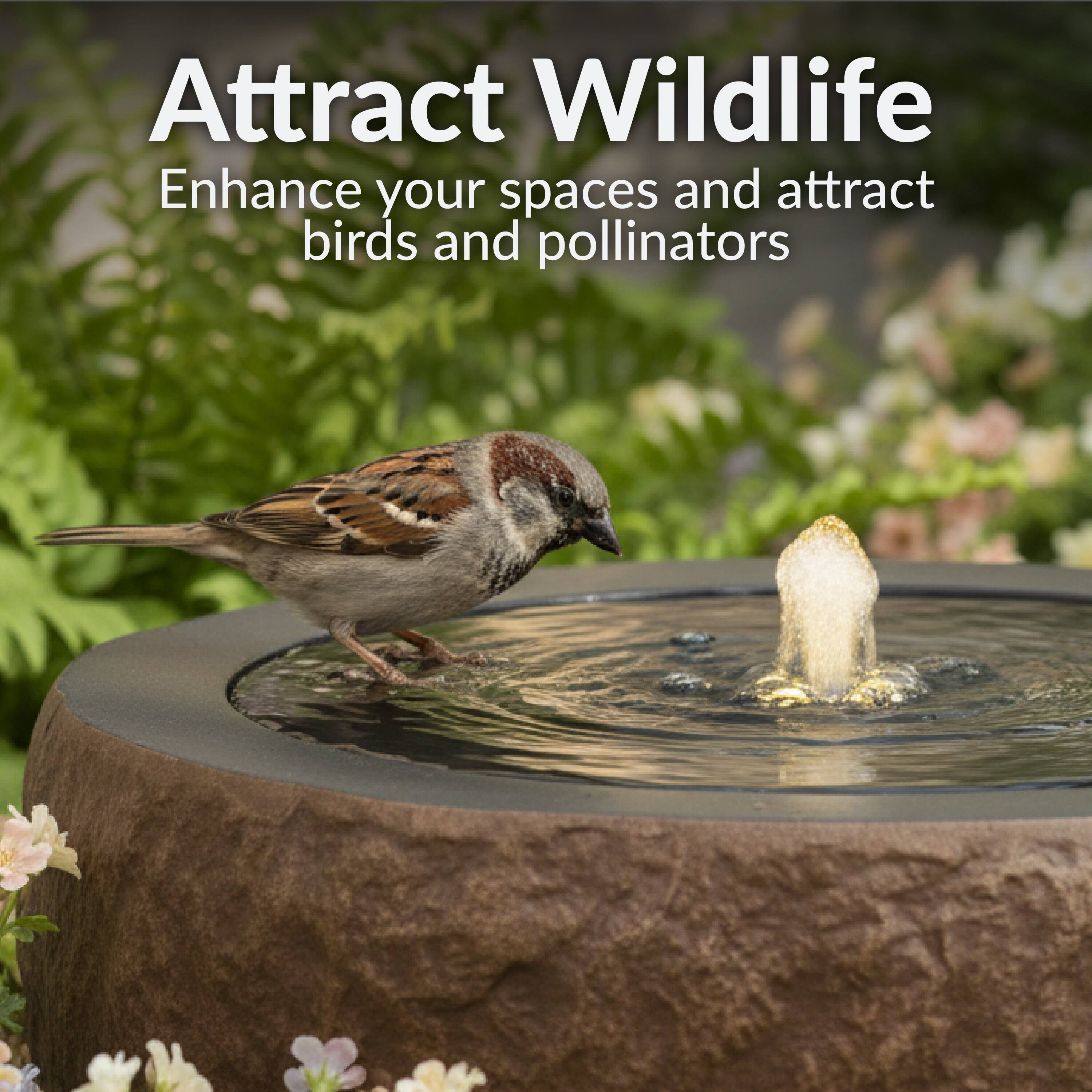 Attract Wildlife  
Enhance your spaces and attract birds and pollinators