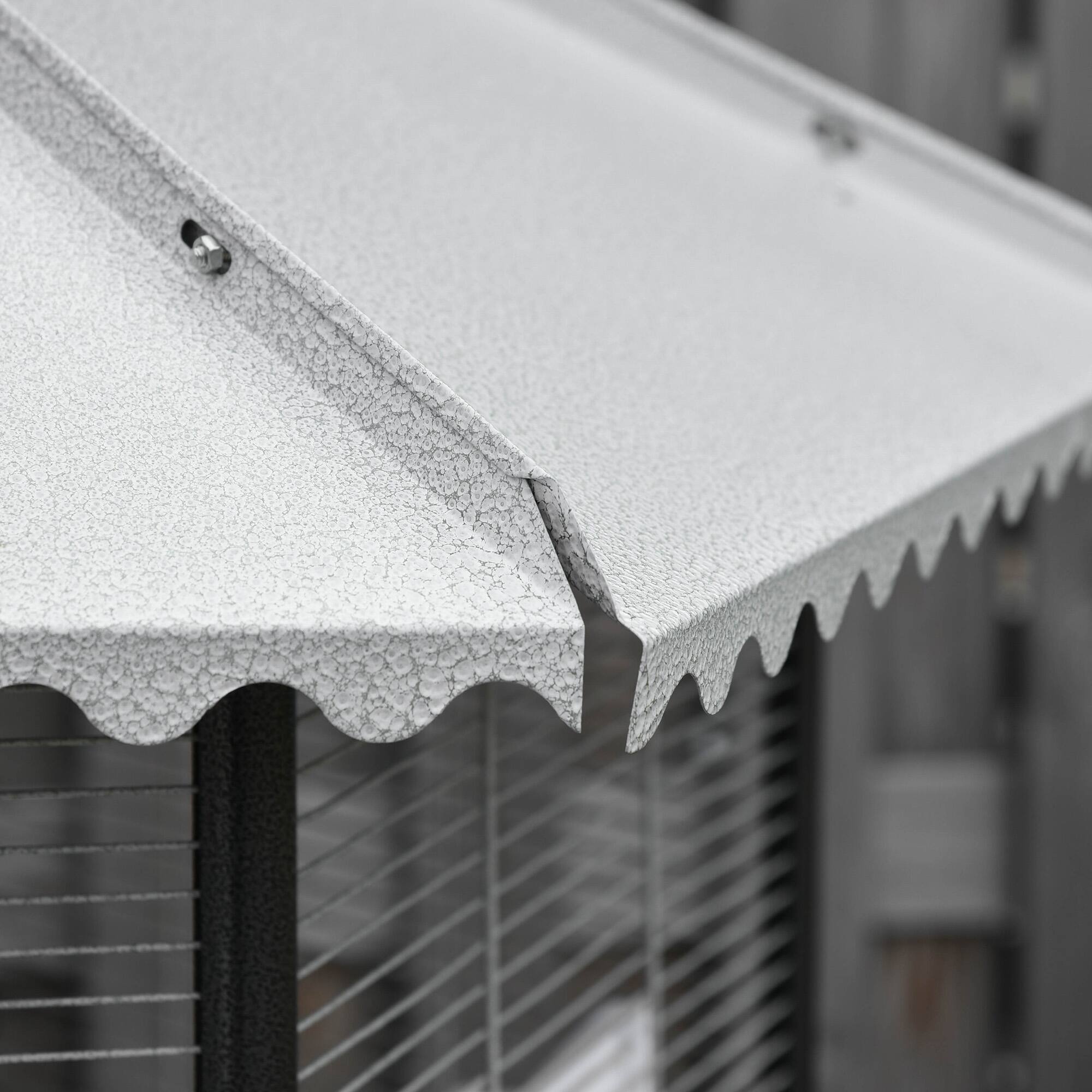 Alt View 4. Pawhut - 77" Flight Bird Cage Hexagon Covered Canopy Portable Aviary With Storage.