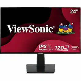 ViewSonic - VA2448-MHU 24 Inch Full HD 1080p IPS Monitor with 120Hz, Variable Refresh Rate, Eye Care, HDMI, VGA, and USB C - Black