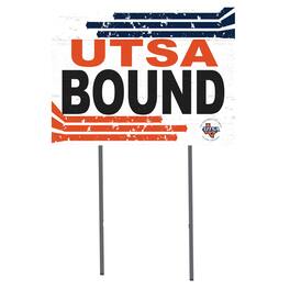 Jardine - UTSA Roadrunners 18'' x 24'' Bound Yard Sign - White