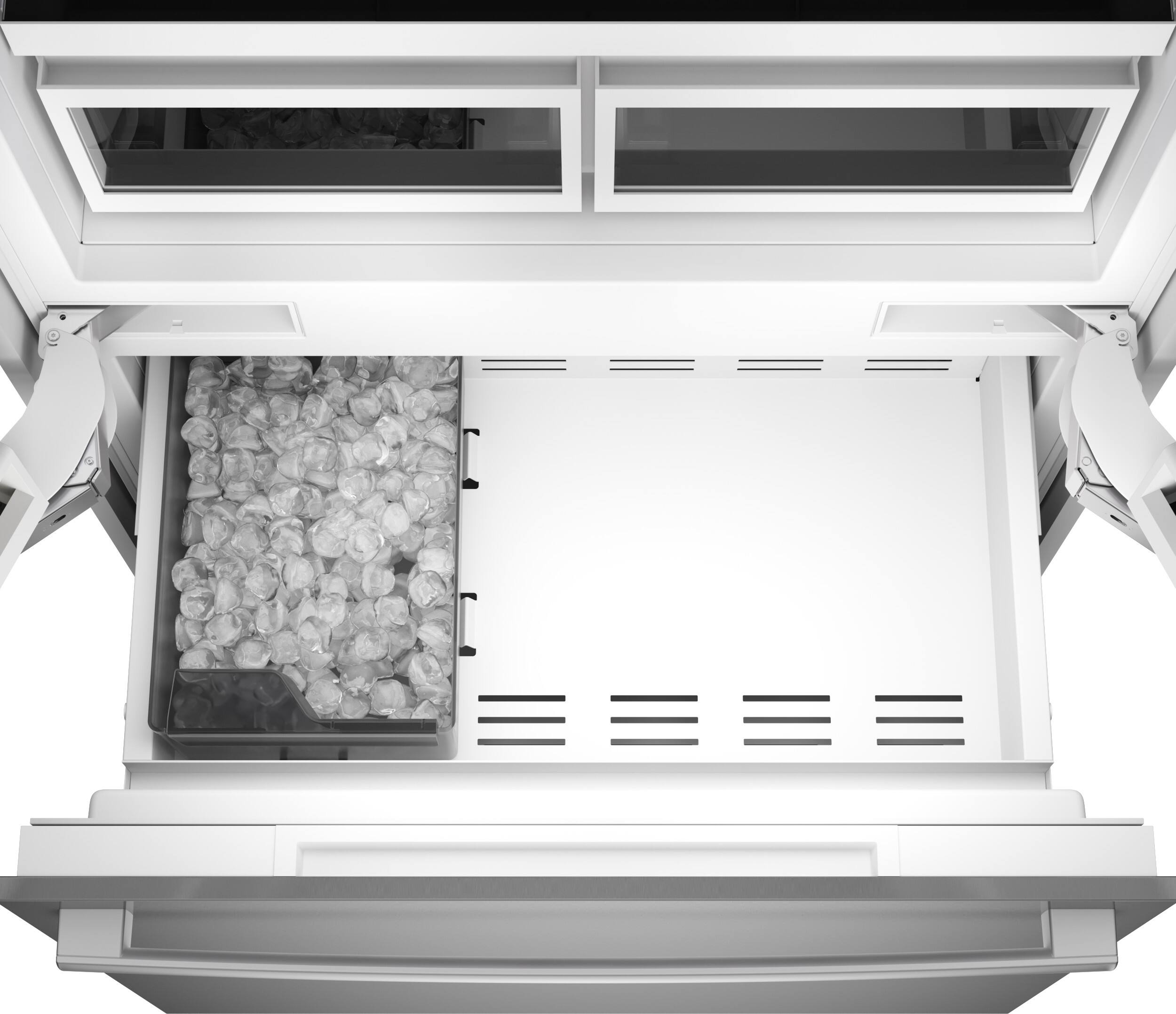 Alt View 14. Bosch - Benchmark Series 20.1 Cu. Ft. French Door Counter-Depth Smart Refrigerator - Stainless Steel.