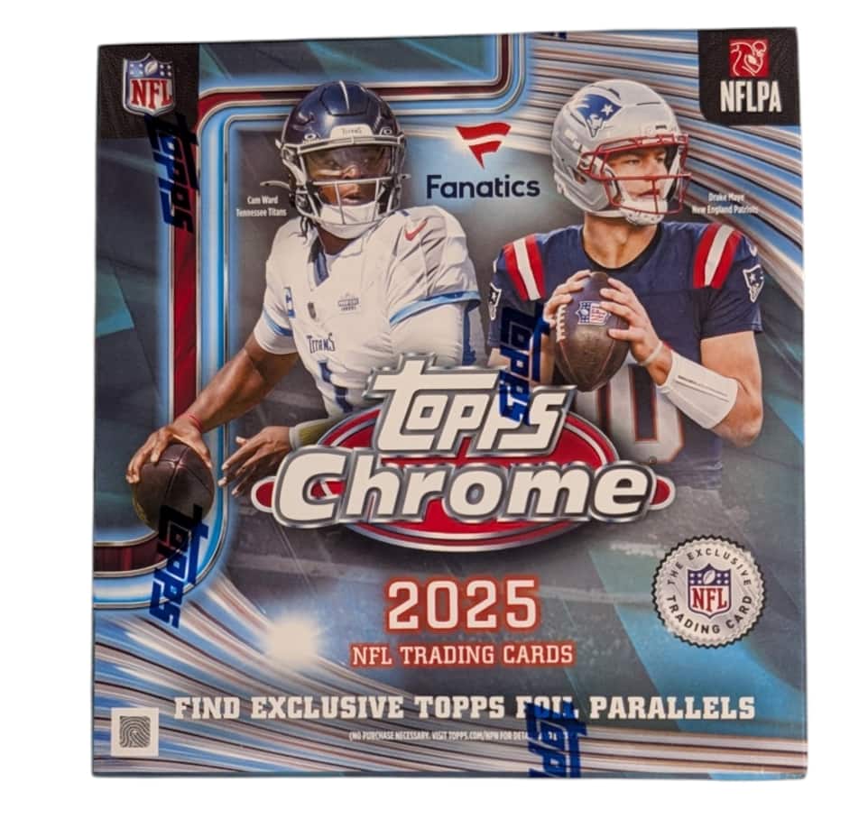 2025 Topps Chrome Football Fanatics Exclusive Mega Box