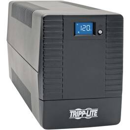 Tripp Lite - by Eaton UPS 700VA 350W Line-Interactive UPS with 6 Outlets - AVR 120V 50/60 Hz LCD USB Tower - Tower - AVR - Black