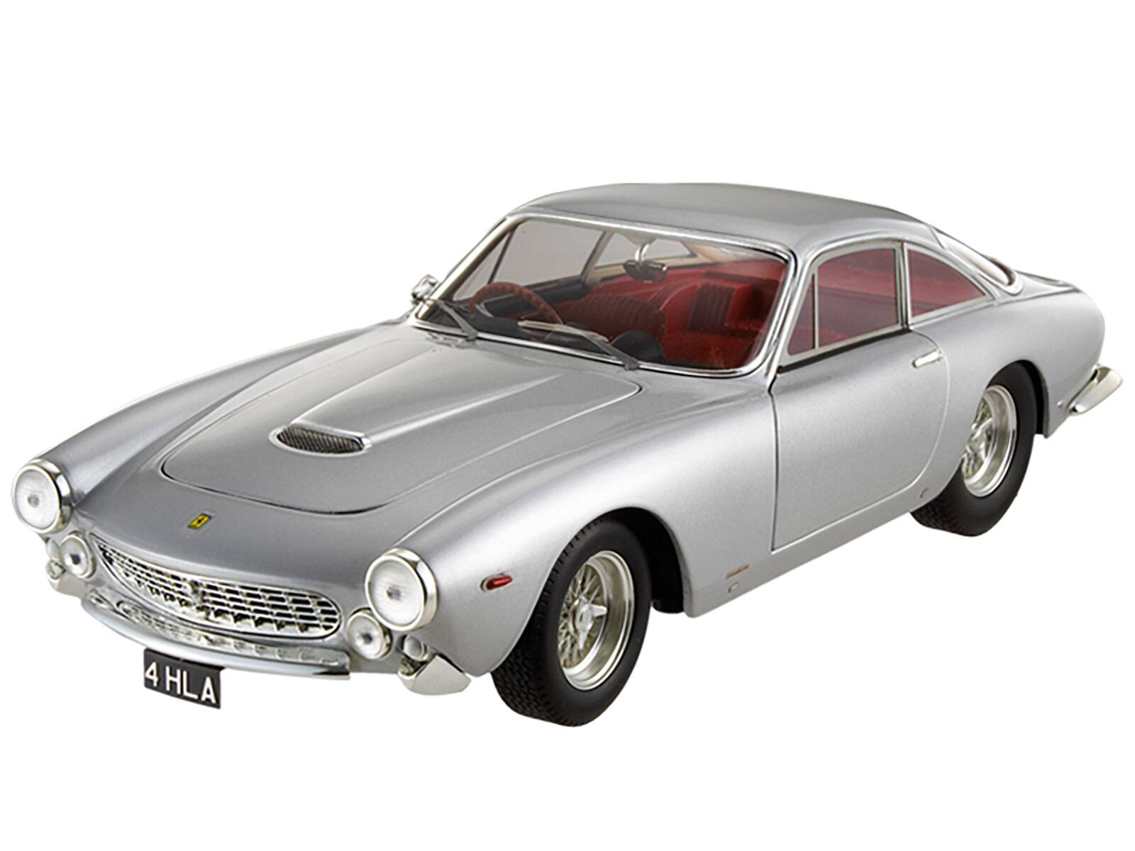 Alt View 1. Hot Wheels - Ferrari 250 GT Berlinetta Lusso RHD Eric Clapton's Car Silver w/ Red Interior "Elite Edition" 1/18 Model Car Hot Wheels.