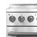 Alt View 7. Forno Appliances - 30 in. Wide 0 Elements Torino 4.32 Cu. Ft. Freestanding Induction True Convection Range - Silver.