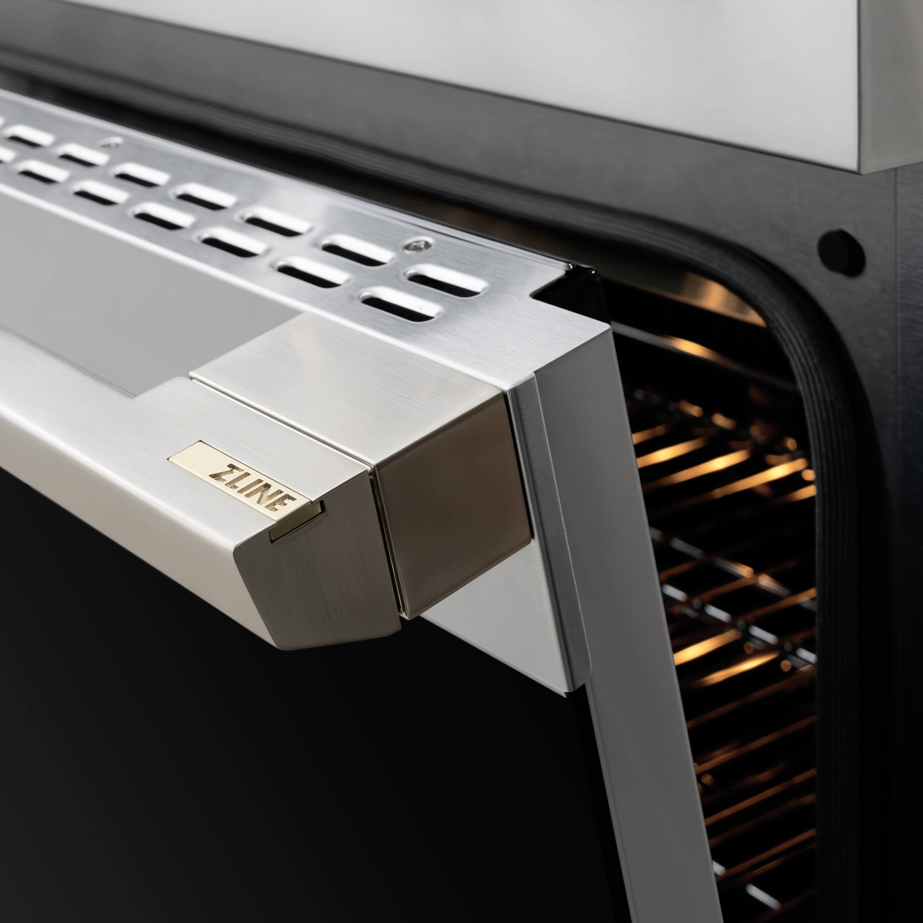 Alt View 18. ZLINE - 48 in. 6.7 cu. ft. Marino Freestanding Double Oven Gas Range with 8 Burner Cooktop and Convection Gas Oven - Stainless Steel.