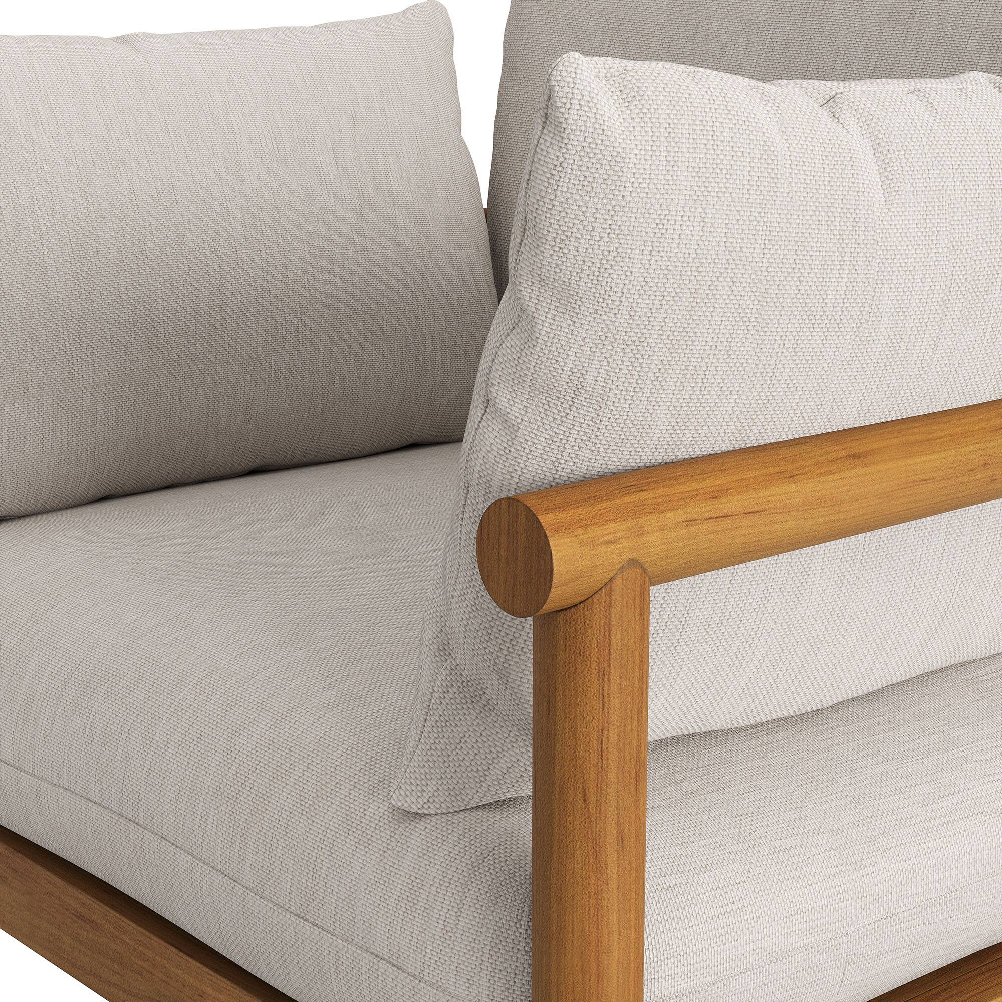 Alt View 5. Modway - Eleni Outdoor Teak Wood Armchair by Modway - Natural Sail.