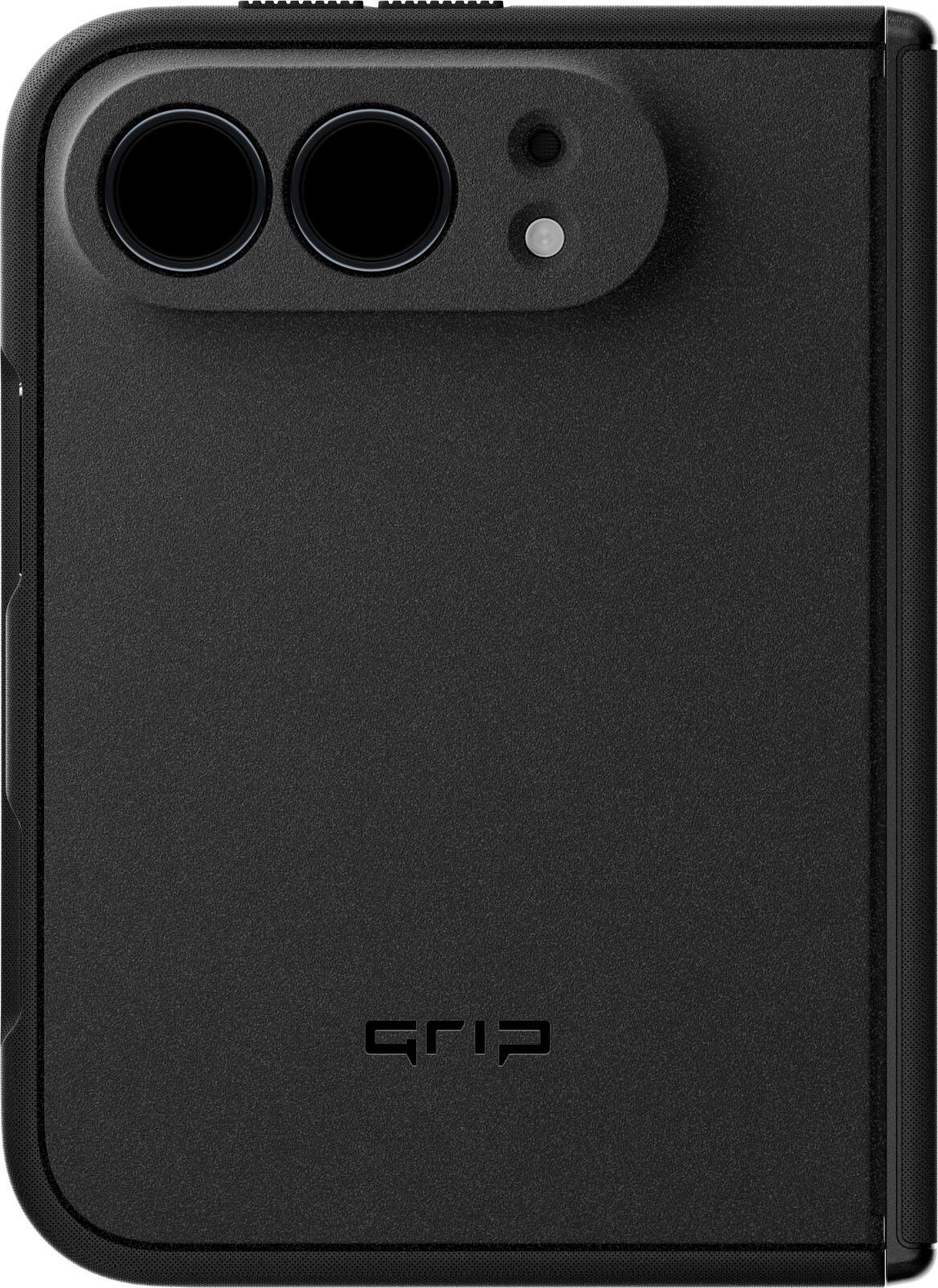 Front. dbrand - Grip Case with MagSafe for Apple iPhone Duo - Black.