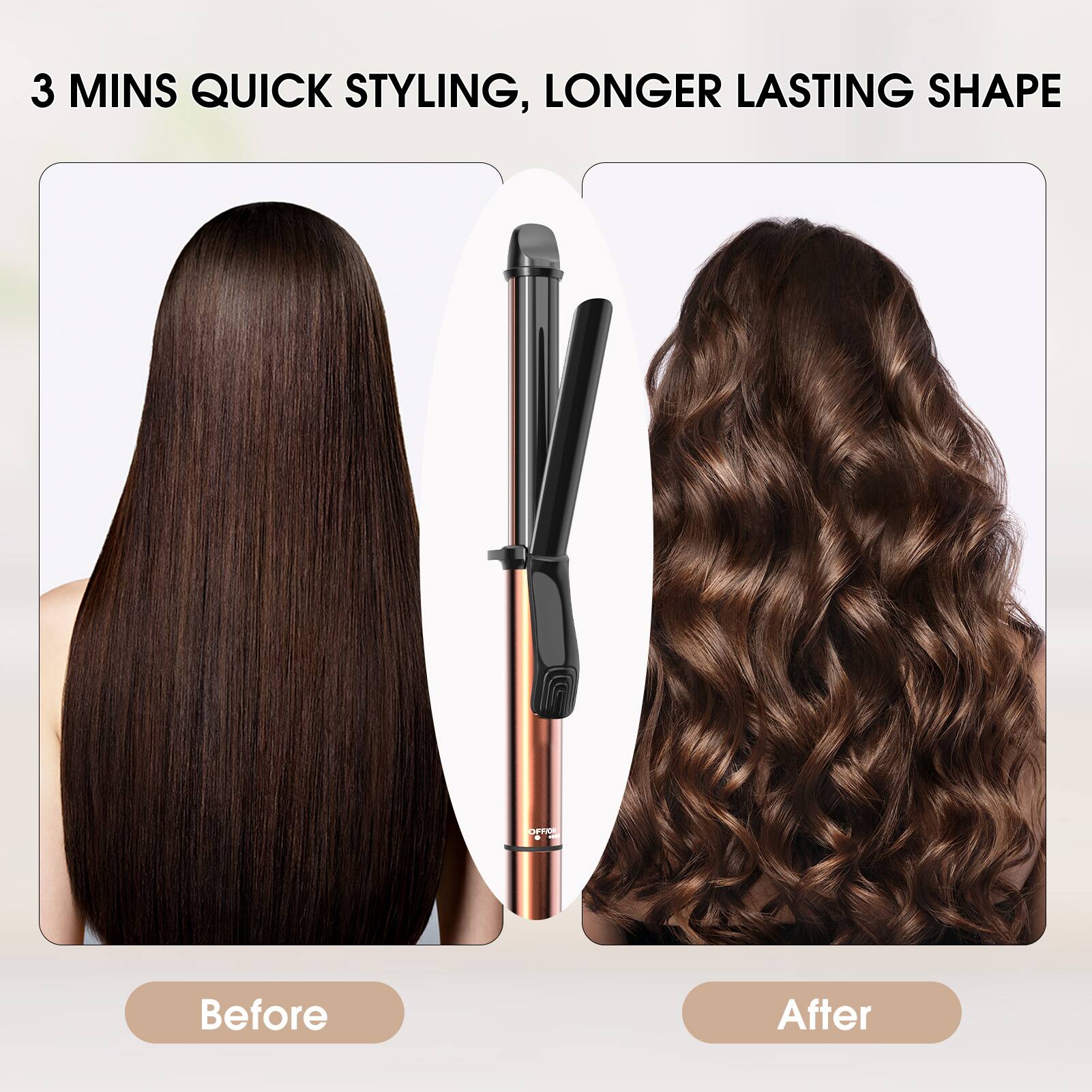 3 MINS QUICK STYLING, LONGER LASTING SHAPE

Before

After