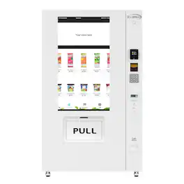 Koolmore - 45 in. Freezer Ice Cream Vending Machine with 44 Slots, Ample 49 in. Touch Display, Bill and Coin Acceptor, CC Reader - White