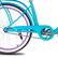 Alt View 3. HILAND - HILAND Vintage Adult Beach Cruiser Bike for Men Women, 26 inch Commuter Bicycle with Front Basket and Rear Rack, Blue - blue.