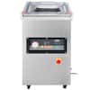 Front. VEVOR - Chamber Vacuum Sealer, 600W Sealing Power, Vacuum Packing Machine for Wet Foods, Meats, Marinades and More - Silver.