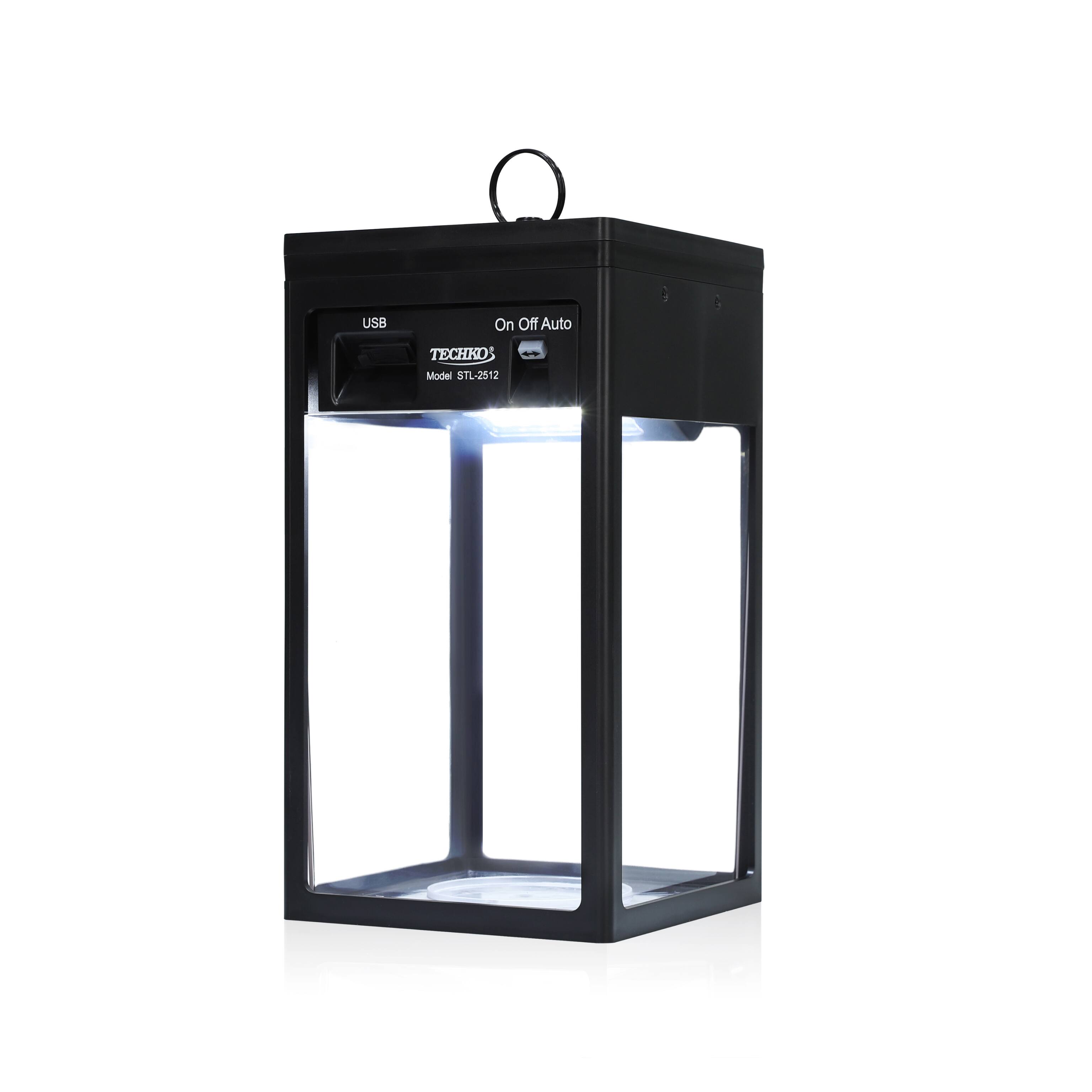 Techko Maid - Solar Portable Lantern - Black