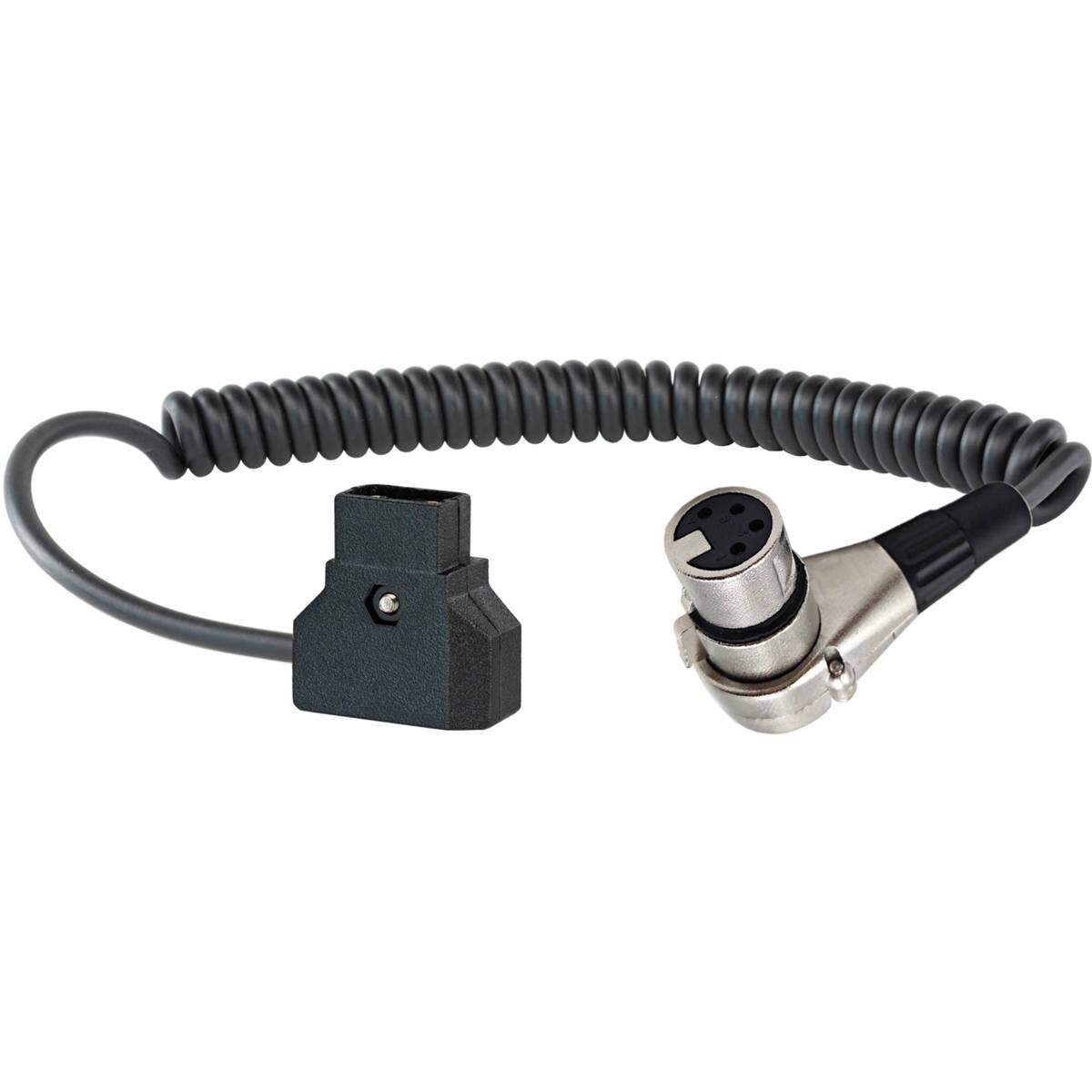 Front. Shape - Shape D-Tap to 4-Pin XLR Coiled Cable.