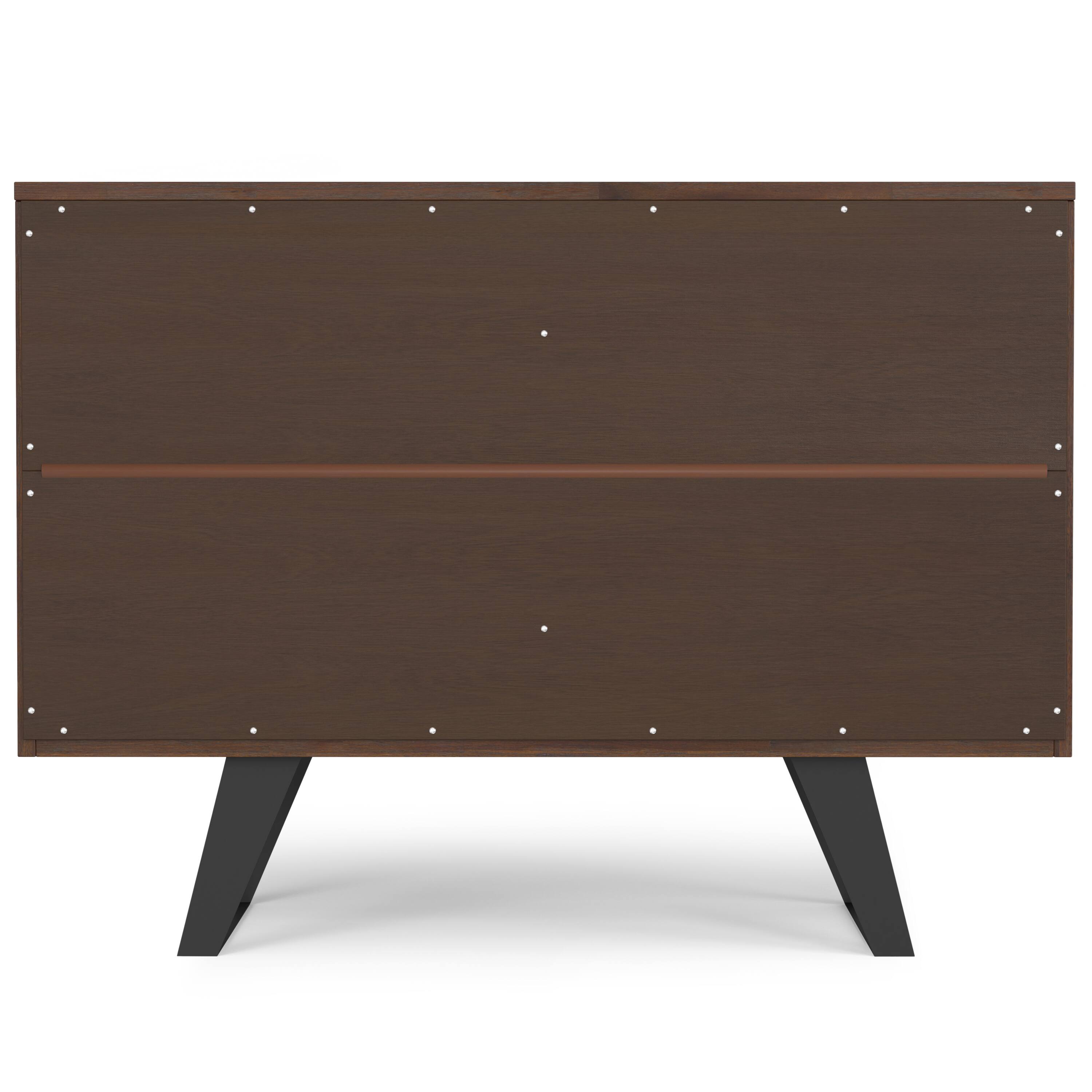 Alt View 1. Simpli Home - Lowry SOLID ACACIA WOOD 2 Door Sideboard Buffet in Distressed Charcoal Brown - Distressed Charcoal Brown.